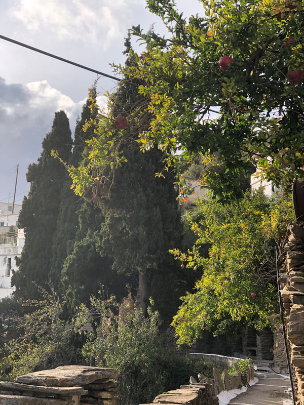 Πράσινο τοπίο στο γεφύρι της αγάπης