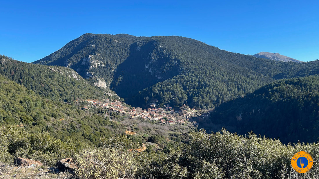 Τζίντζινα στον Πάρνωνα ταβέρνα Κουκουνάρι