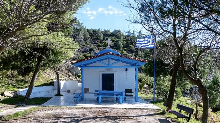 Άγιος Ιωάννης ο λατόμος στην σπηλιά του Νταβέλη 