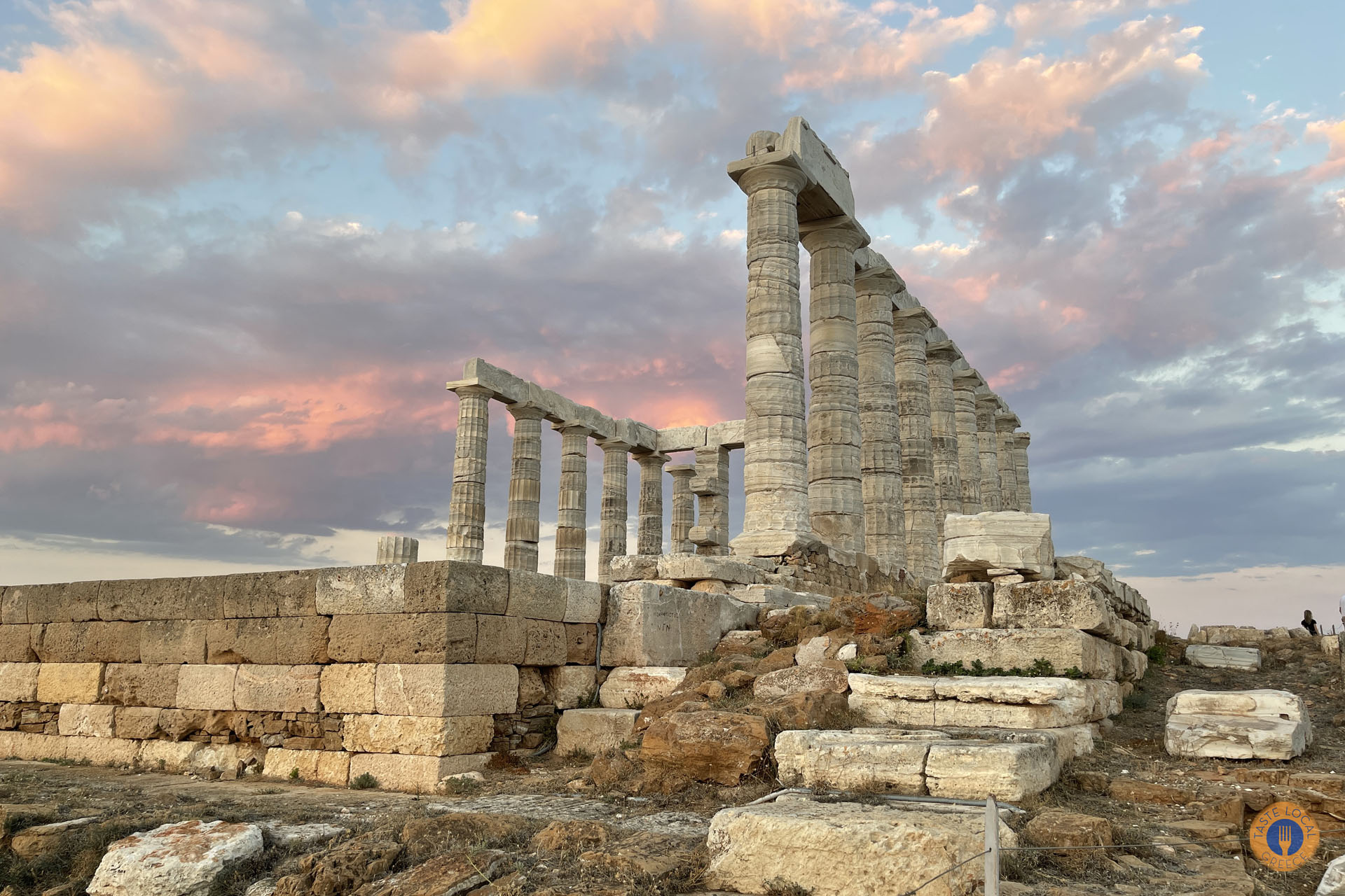 Ναός Ποσειδώνα Σούνιο καβοκολώνες