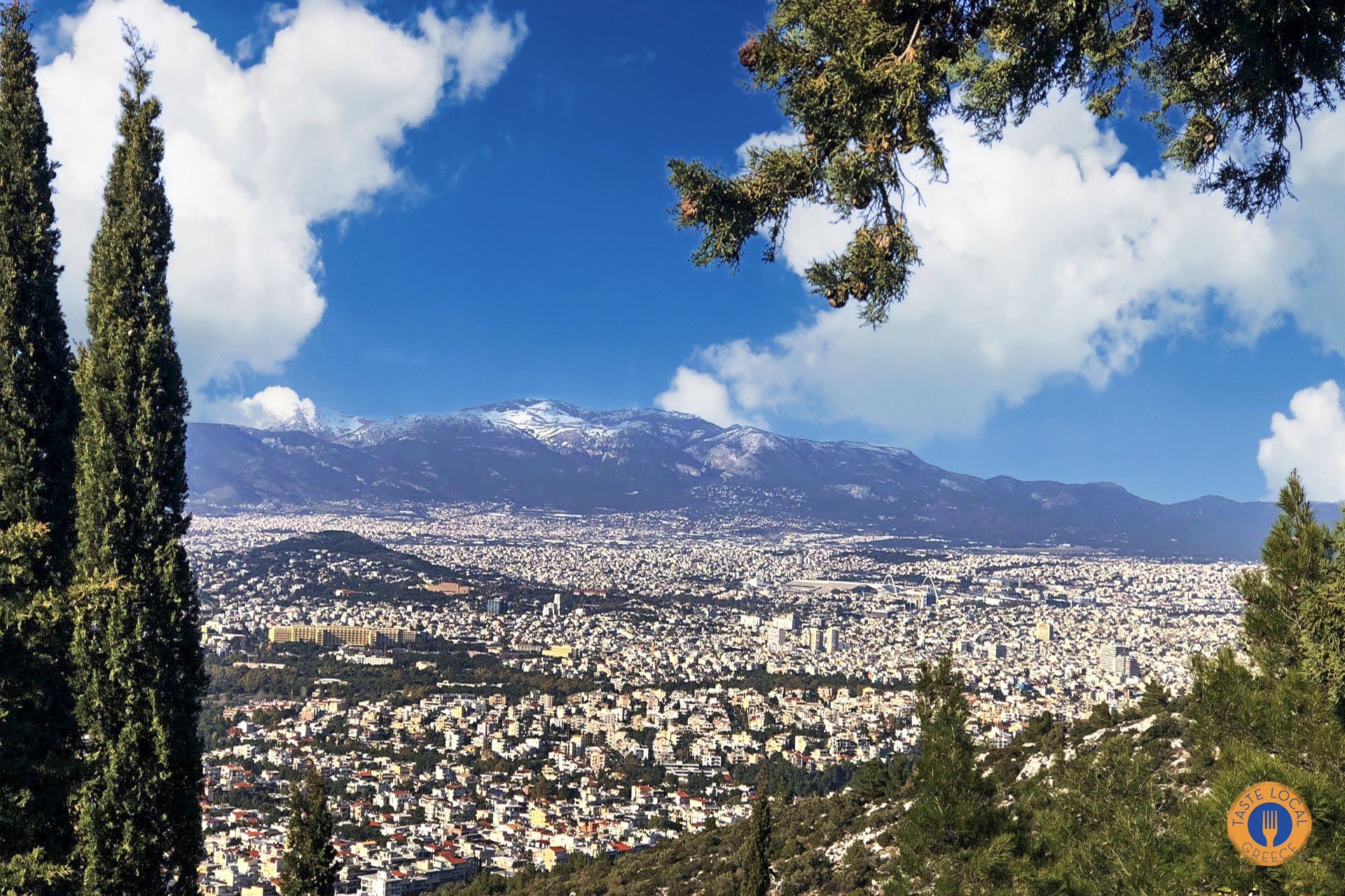 Άποψη της Αθήνας από τον Υμηττό